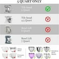 thumbnail image 4 of fastboy Mixer Attachments Accessories For Baking/Cooking Needs Pad Suitable white, 4 of 6