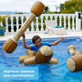 thumbnail image 4 of [Juego de billar] Chuchik inflable Ride On Battle Logs para todas las edades, 4 of 6