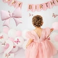 thumbnail image 4 of NOGIS Giant Pink Bow foil Balloon, Coquette Party Girls Birthday Baby Shower Bridal Engagement Wedding Decorations Party Supplies (38.6inch 4PCS), 4 of 7