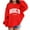 Red, variant on Tiijoy Toddler Girl's Hoodie Letter Print Pullover Hooded Sweatshirt, Sizes 3-4T