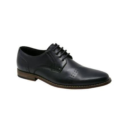 Double Diamond By Alpine Swiss Mens Genuine Leather Lace up Oxfords Dress (Best Way To Lace Dress Shoes)