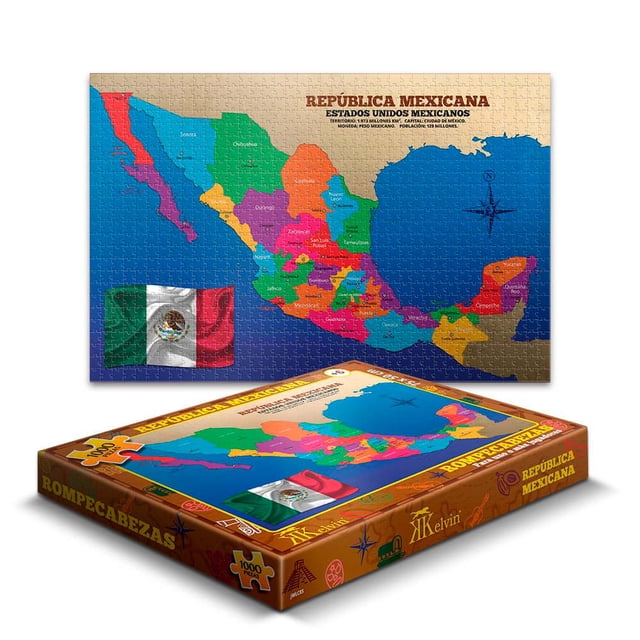ROMPECABEZAS 1000PZAS GDE REPUBLICA MEXICANA KELVIN Kelvin JMLC85