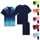 thumbnail image 5 of Odeerbi 4-14 Años Conjunto de Verano Para Niños de Atletismo Camiseta de Running de Secado Rápido Camiseta de Manga Corta Transpirable Camiseta de Manga Corta Con Degradado, 5 of 5