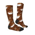 thumbnail image 4 of Lsque Sloths Need More Coffee Printed Crew Socks Men's Women's LightWeight Thin Casual Calf Socks ,Knee High Socks,Cotton Socks, 4 of 9
