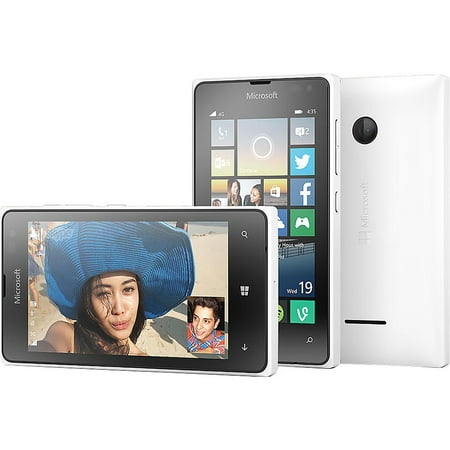Microsoft Lumia 435 Unlocked GSM Dual-Core Windows Phone - White