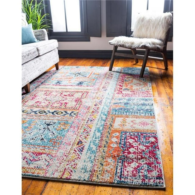 Unique Loom 3139927 Tapis Rectangulaire Monterey Codex 5 x 8 Pieds , Multicolore