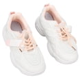 thumbnail image 4 of Zapatillas de deporte informales cómodas de suela blanda para niñas, talla 32, zapatillas de running transpirables de malla rosa para niños, 4 of 8