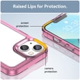 thumbnail image 5 of Allytech Clear Back Case for iPhone 13 5G 6.1 inch 2021, Drop Protection Shock-Absorbing Corners Anti-Scratch Soft TPU Edges (Without Screen Protector) Cover for iPhone 13 2021 (6.1"), Rose, 5 of 8