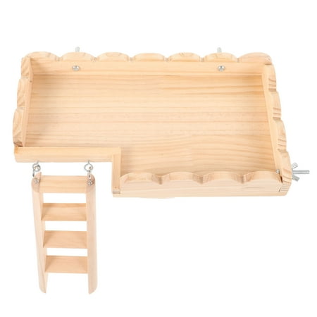LEORX Rat Cage Toy Small Animal Activity Toy Wood Climbing Pet Entertainment 1 Set