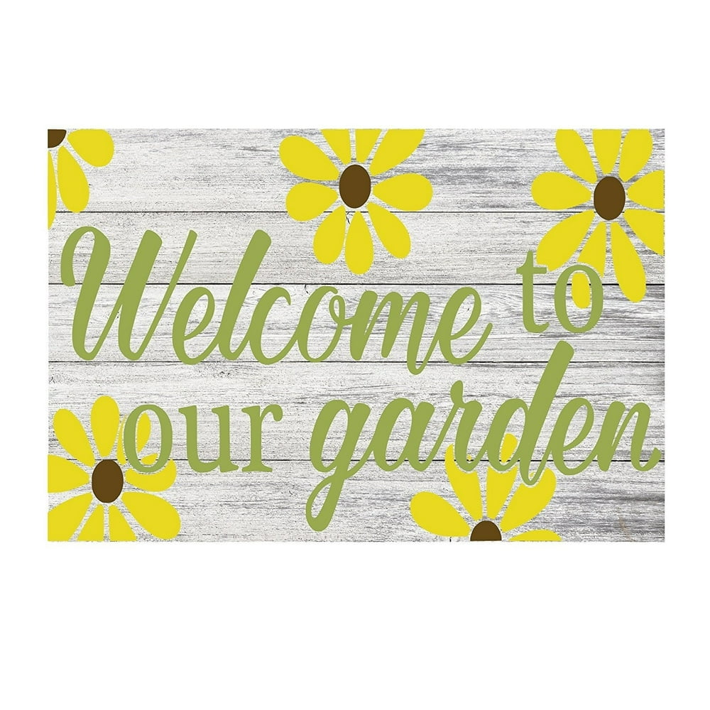 to Our Garden Home Decor Shabby Chic Metal Gardening Sign 12