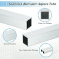 thumbnail image 3 of Uxcell 6063 Aluminum Square Tubing,2.36"x2.36"x10" Long 0.08" Wall Thick 2pcs, 3 of 6