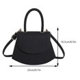 thumbnail image 2 of Bolso bandolera para mujer, bolso bandolera, bolso de moda, bolso (negro), 2 of 8