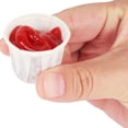 thumbnail image 2 of [200 unidades] Vasos desechables de papel de 1 onza para condimentos, alimentos, medicamentos, píldoras, degustaciones y porciones de postre, 2 of 3