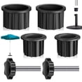 thumbnail image 4 of Base de Parasol en Plastique Robuste Support Résistant aux Intempéries Pièces de Rechange pour Parasol avec Vis M8 pour Jardin Extérieur Terrasse Porche, 4 of 11