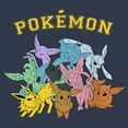 thumbnail image 2 of Junior's Pokemon Eeveelutions Racerback Tank Top Indigo X Large, 2 of 4