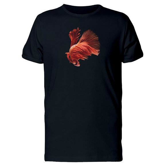 Ruby Fighting Betta Fish Tee Men's -Image by Shutterstock
