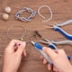 thumbnail image 5 of Juego de tres minipinzas para joyas de acero azul Xemadio LRWJ232, 5 of 5