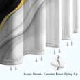 thumbnail image 6 of Black White Gold Wave Marble Shower Curtain 72"x72" ,Bathroom Decorative Shower Curtains Set with 12 Hooks,Modern Waterproof Washable Shower Curtain, 6 of 6