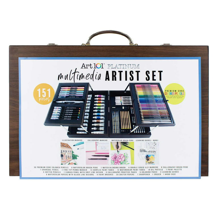 Art 101 Platinum Multimedia Artist Set, 151-piece