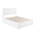 thumbnail image 1 of Leo & Lacey Transitional Solid Wood Full Storage Platform Bed in White, 1 of 8