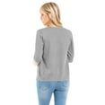 thumbnail image 7 of Made by Olivia Women's Classic Button Down Long Sleeve V-Neck Soft Knit Sweater Cardigan, 7 of 7