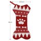 thumbnail image 5 of leyfeng Calcetín de Navidad 1 Uds 18'' calcetín grande de hueso de Navidad, tela no tejida lana copo de nieve gato garras perro, 5 of 8