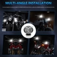 thumbnail image 4 of Luz de conducción para motocicleta, 30W 6000K/3000K/4500K, foco LED superbrillante, luz antiniebla impermeable para motocicletas y coches,, 4 of 8
