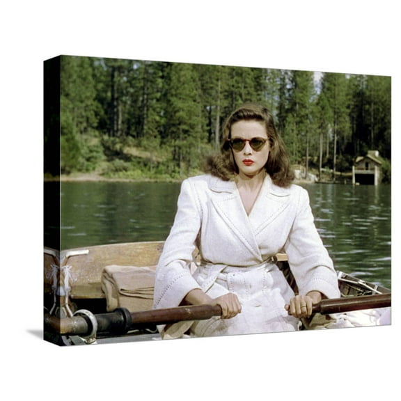 Art.com Leave Her To Heaven, Gene Tierney, 1945 Stretched Canvas Print Wall Art, 16" x 12"