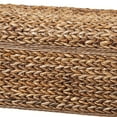 thumbnail image 3 of Modern Wood and Woven Abaca Trunk Rustic Brown - Saltoro Sherpi, 3 of 5