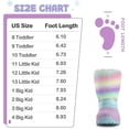 thumbnail image 7 of Kushyshoo Girls Snow Boots with Faux Fur Lining Purple Rainbow Warm Winter Shoes for Kids Size 10, 7 of 7