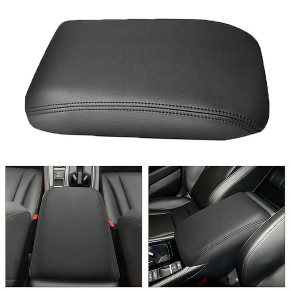Rooha Car Center Armrest Cover Faux Leather Elastic Strap For Honda For Accord 2023 2024 11Th Gen 28*20*3Cm Armrest Cover