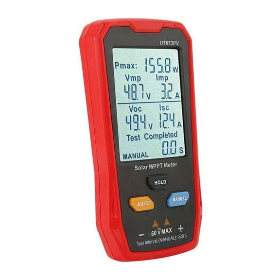 Solar Panel Tester LCD Screen 800W Photovoltaic Multimeter Solar MPPT Meter Open Circuit Voltage Troubleshooting Tool