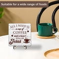 thumbnail image 4 of Coffee Bar Wood Display Easels Square WhiteSmoke 15x15cm, 4 of 7