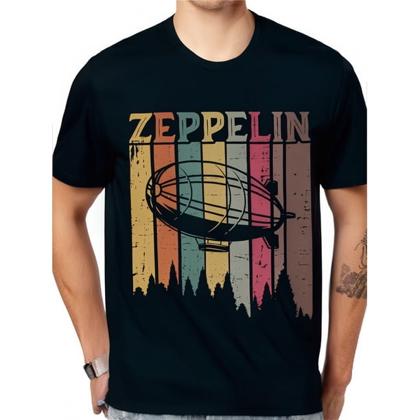 Camiseta Zeppelin para adolescentes, diseño divertido de manga corta, informal y moderna, ideal para el verano y el clima cálido.