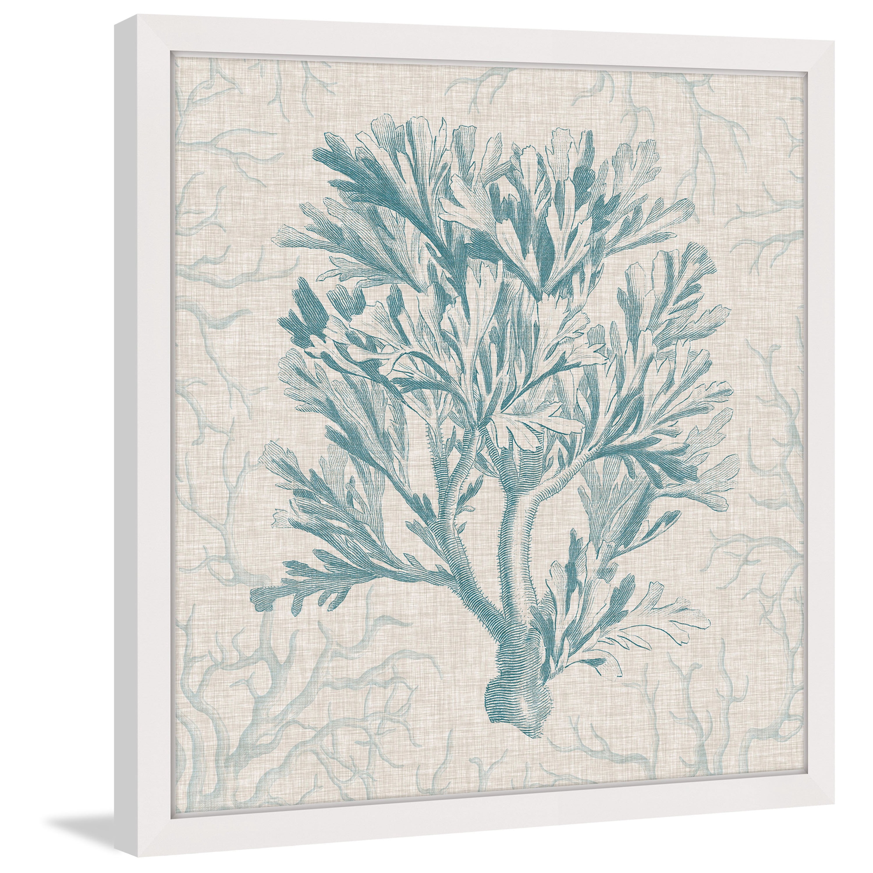 Marmont Hill "Coral Motif I" Framed Painting Print