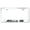 Chrome, variant on Ford Focus RS Laser Etched Logo Stainless Steel License Plate Frame (Brushed Chrome)