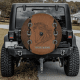 thumbnail image 2 of Lotusprinthandmade Personalized Name Brown Horse Horse Lover Spare Tire Cover With Backup Camera Hole 6 Sizes, 2 of 8