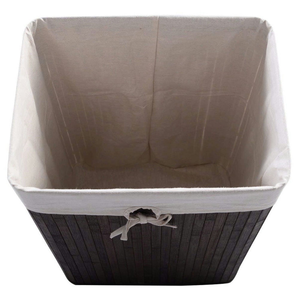 Finihen Laundry Hamper, Laundry Basket, Rectangle Bamboo Hamper Laundry Basket Washing Cloth Bin Storage Bag Lid 3 color, for Bathroom, laundry Room, Brown Finihen Laundry Hamper, Laundry Basket, Rectangle Bamboo Hamper Laundry Basket Washing Cloth Bin Storage Bag Lid 3 color, for Bathroom, laundry Room, Brown