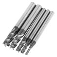 thumbnail image 4 of End Mill, Milling Cutter, 5pcs 4 Flute End Mill CNC Milling Cutter Set Cutter Tool End Mill Accessories, Drill Mills, Square Nose, 4 of 8