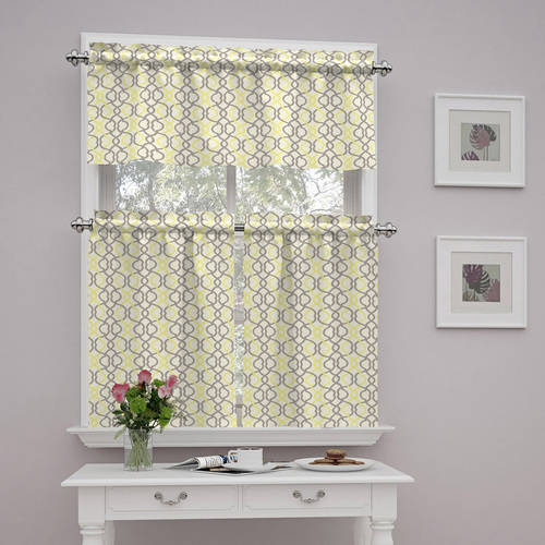 Traditions By Waverly Make Waves Kitchen Curtain and Valance Set
