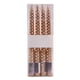 thumbnail image 2 of Velas Roscadas Galvanizadas Con Parafina Velas de cera de bronce galvanizado, 4 piezas, con rosca y varilla larga, ideales para bodas y restaurantes (cobre) JASKFLY, 2 of 9