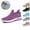 Purple, variant on Mfakffe Orthopedic Shoes for Women Mesh Breathable Non Slip Sneakers Arch Support Trendy Running Shoes Lightweight Slip on