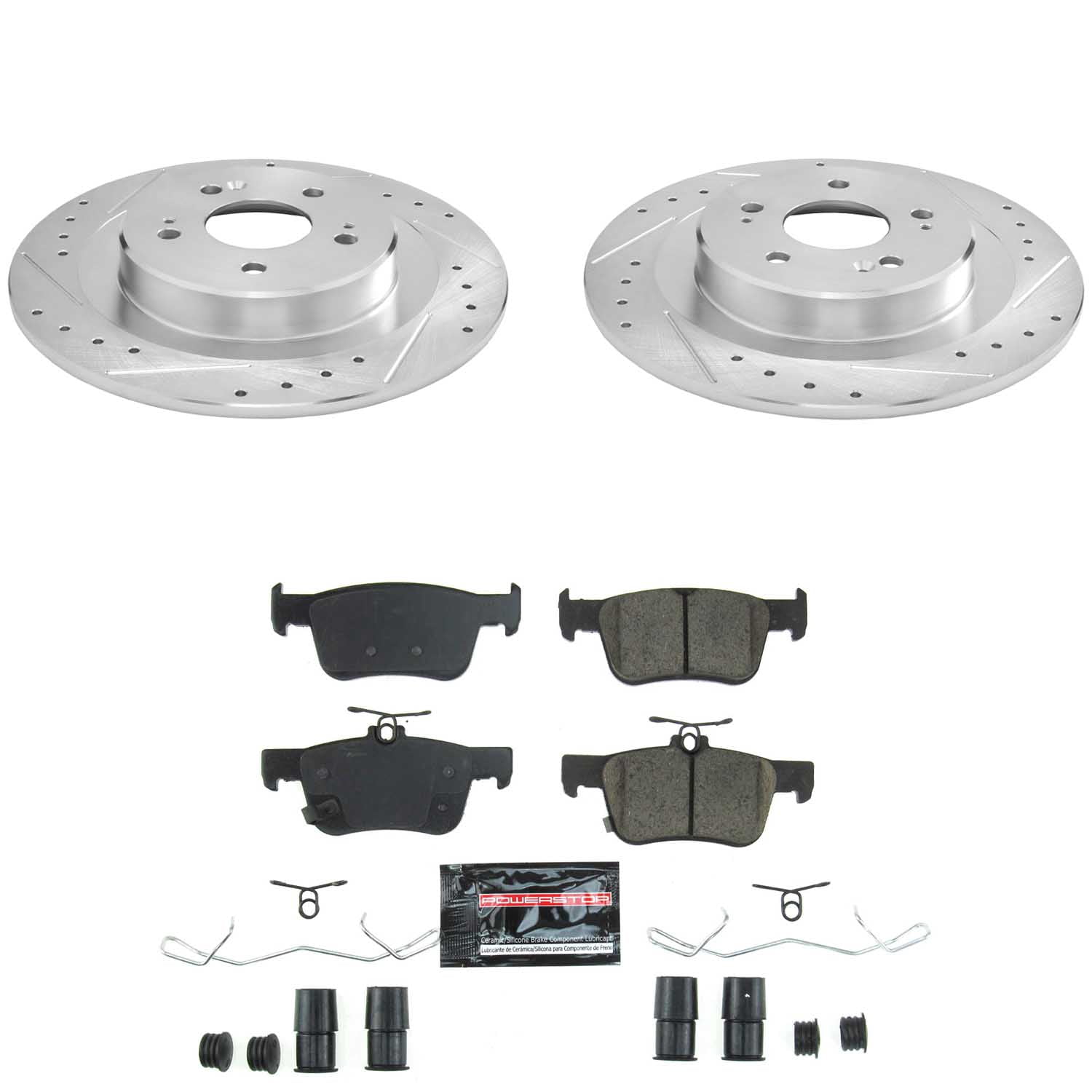PowerStop Rear Z23 Evolution Sport Brake Pad and Rotor Kit for Acura TLX 2021-25, K8774