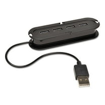 Tripp Lite U222-004-R 4 Ports USB 2.0 Ultra-Mini Compact Hub with Power Adapter - Black