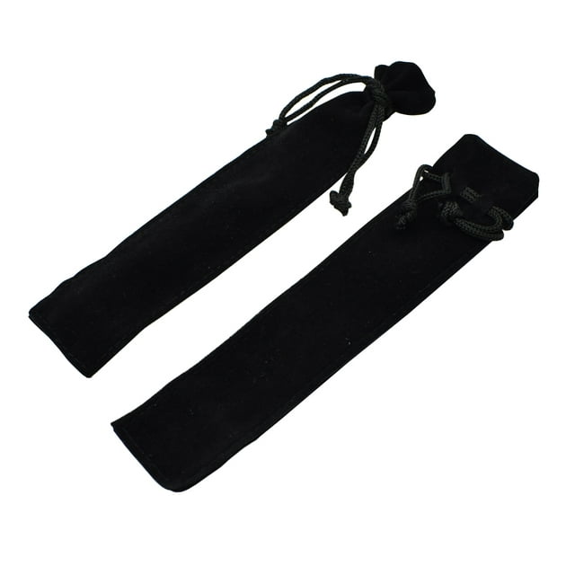20 Pieces/Lot Velvet Drawstring Pen Bag Pouch Small Cloth Pencil Case For One Pen Storage Black Blue Gray Pink Red Color Gift Black