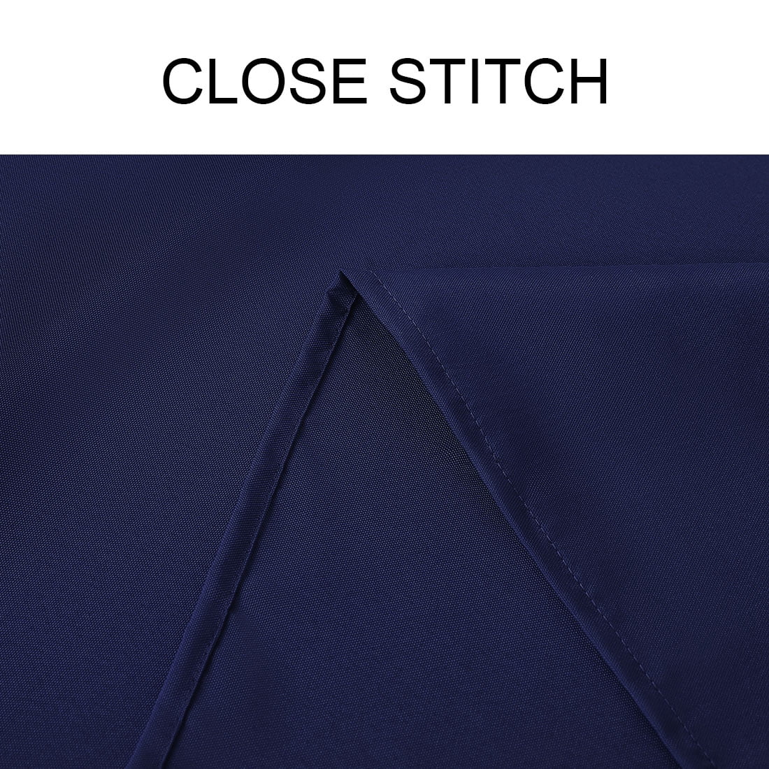 Unique Bargains Rectangle Tablecloth soft and comfortable Polyester Table Cover Navy Blue 60" x 120"