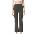thumbnail image 2 of MIUOWANP Women's Yoga Pants Slim Fit Control Abdominal Yoga Pants High Waist Lifting Hip Sports Straight Leg Pants Size XL(10)Gray, 2 of 4