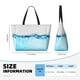 thumbnail image 4 of Fotbe Crystal Clear Water Splash Bolsa de Viaje para Playa - Resistente al Agua, Bolsa Tote de Gran Capacidad y Ligera con 7 Bolsillos para Mujeres y Hombres, 4 of 7