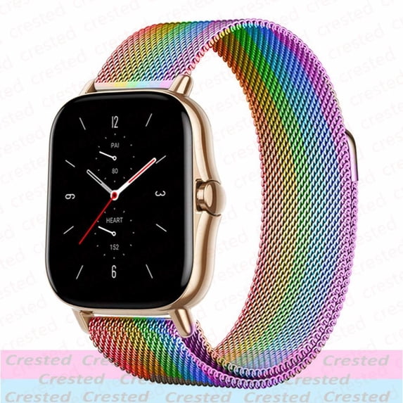 BRADCET (1/2Pack) 20mm 22mm Stainless Steel Mesh Bnads for Samsung Galaxy watch 5 4 40mm 44mm/ Watch 3 45mm/ Active 2/ Watch 4 Classic 42mm 46mm/ Gear S3 S4 46mm Milanese Loop Wristbands Magnetic Loop