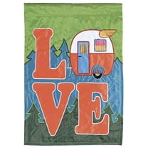 Dicksons Magnolia Garden Love Camper Green 18 x 13 Polyester Outdoor Garden Flag